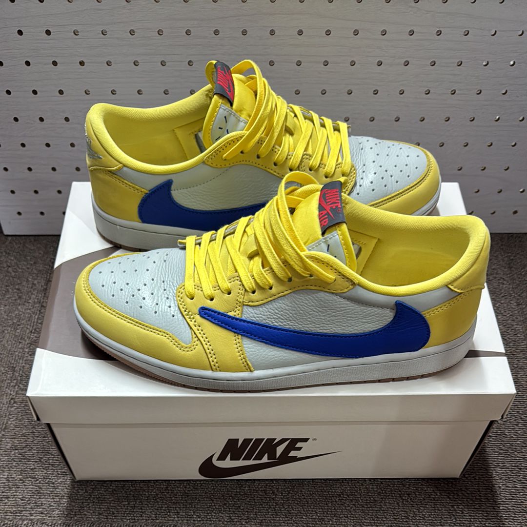 Travis Scott × Nike Women's Air Jordan 1 Retro Low OG "Canary"