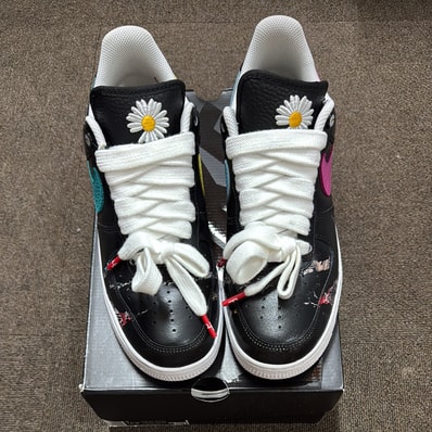 PEACEMINUSONE × Nike Air Force 1 Low '07 Para-Noise 3.0 "Black and Multi-Color" / G-DRAGON