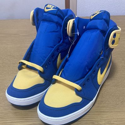 Nike Air Jordan 1 KO "True Blue and Topaz Gold/Laney"