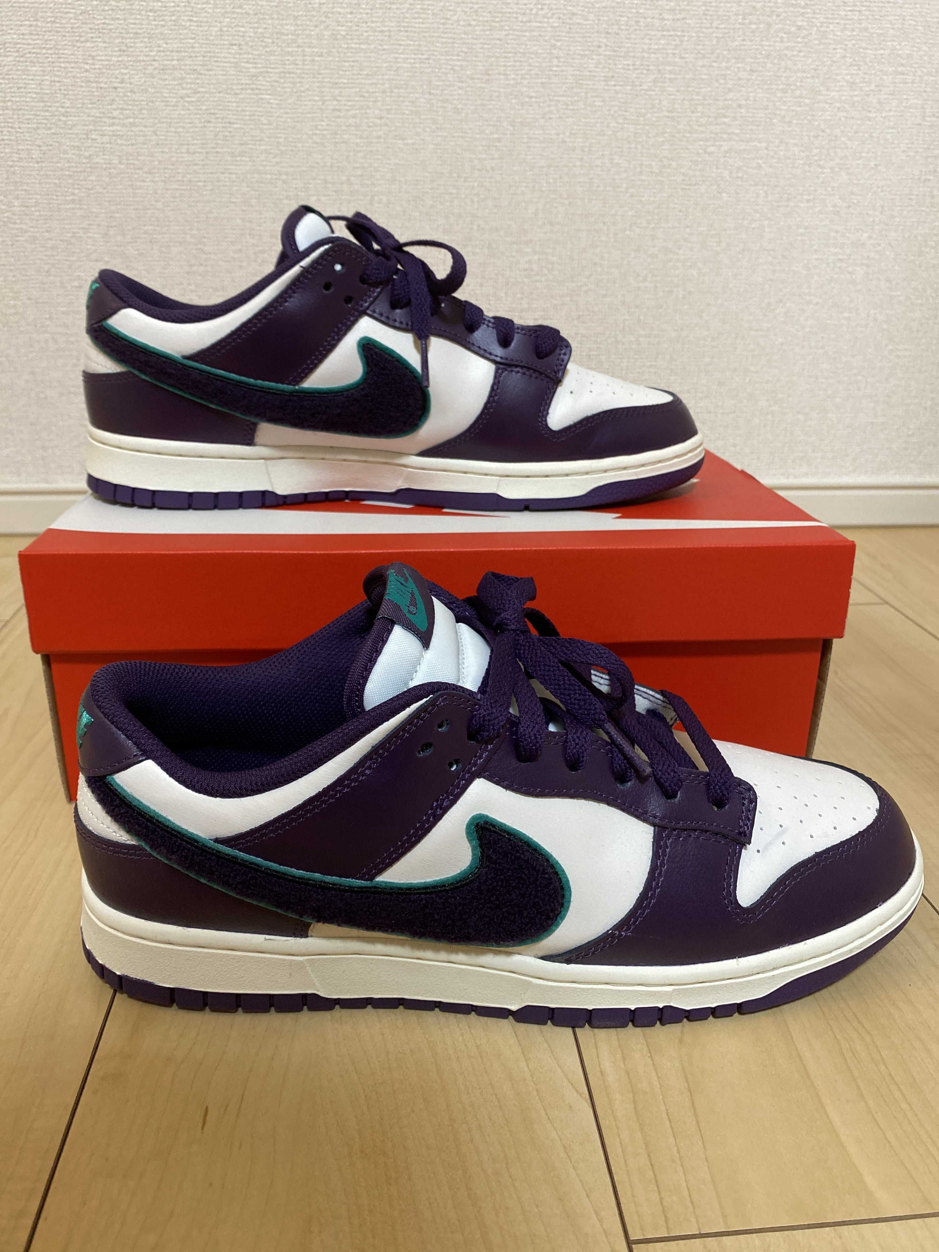 Nike Dunk Low Retro Chenille Swoosh "Grand Purple"