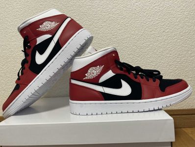 NIKE Women's AIR JORDAN 1 MID "GYM RED / BLACK /WHITE"