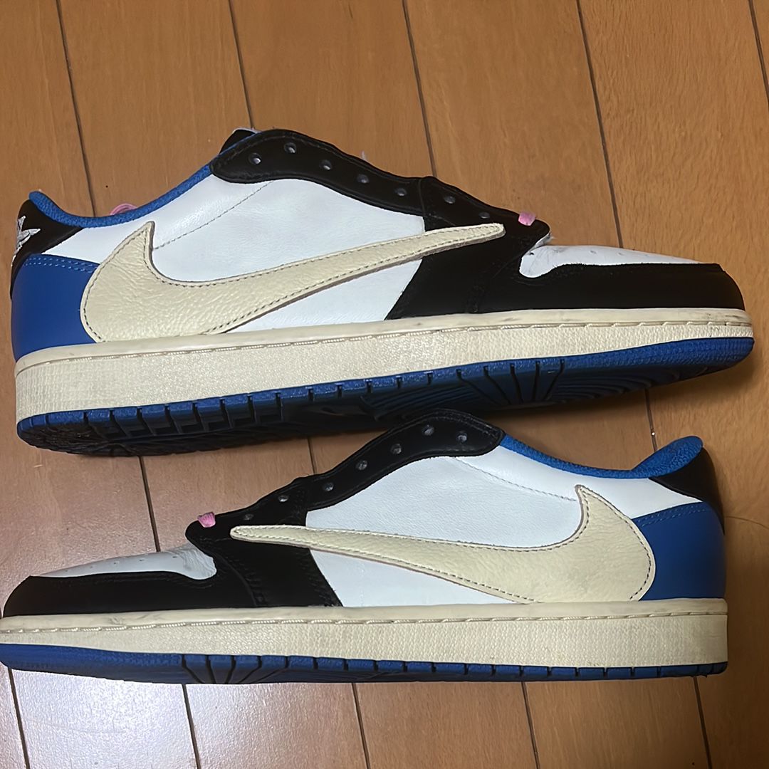 Travis Scott × fragment design × Nike Air Jordan 1 Low OG SP "Military Blue"