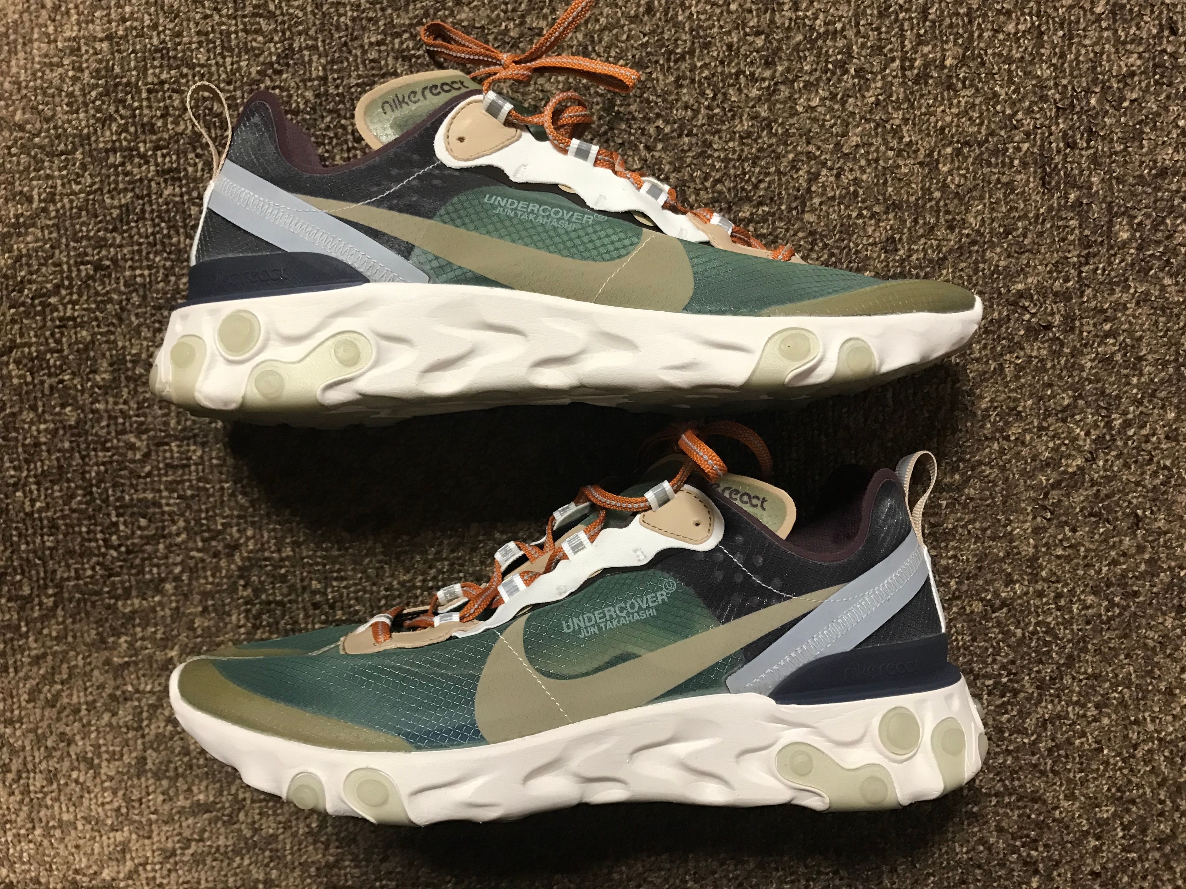 UNDERCOVER × NIKE REACT ELEMENT 87 MINT GREEN/KAHKI