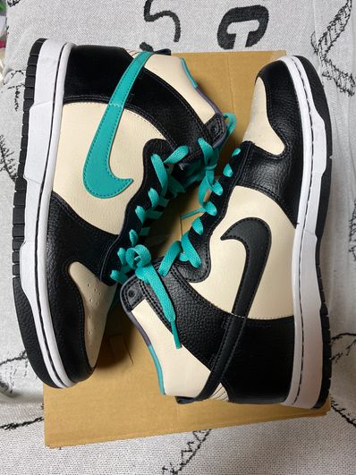 Nike Dunk High Retro EMB "Pearl White and Washed Teal"