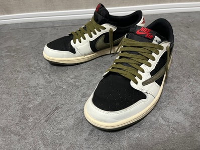 Travis Scott × Nike Women's Air Jordan 1 Low OG "Medium Olive"