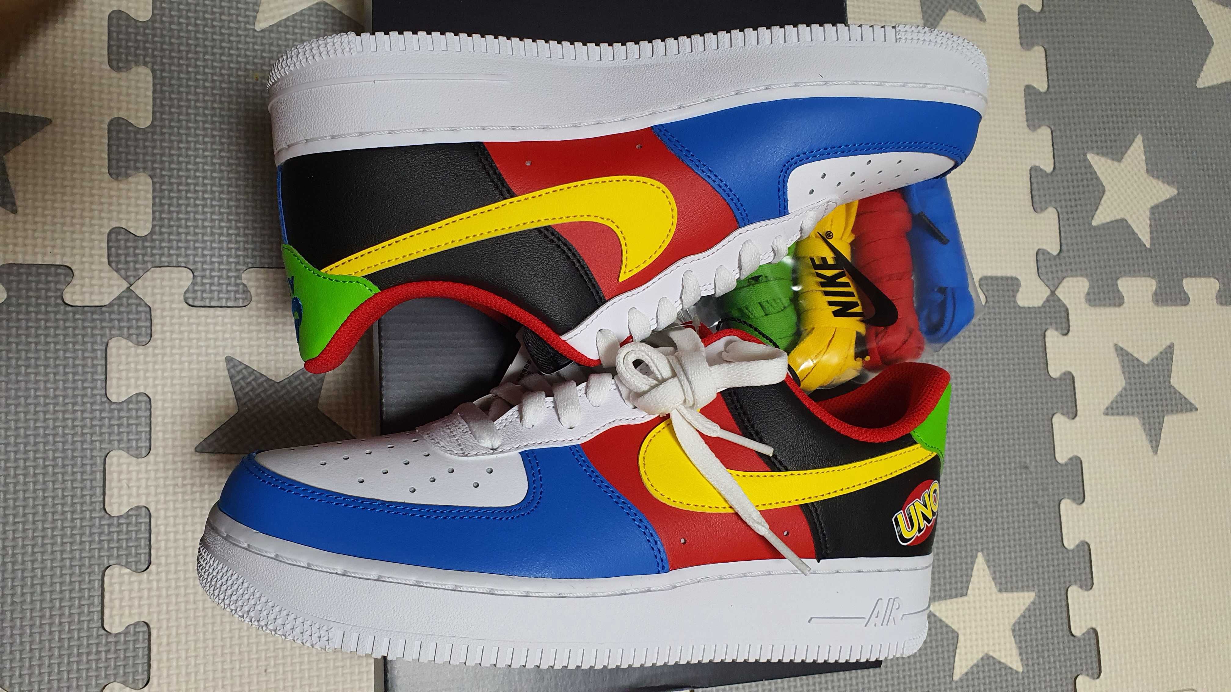 UNO x Nike Air Force 1 Low "White/Yellow/University Red"