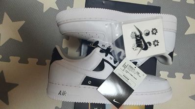 Nike Air Force 1 Low Silver Snap Buttons "White"