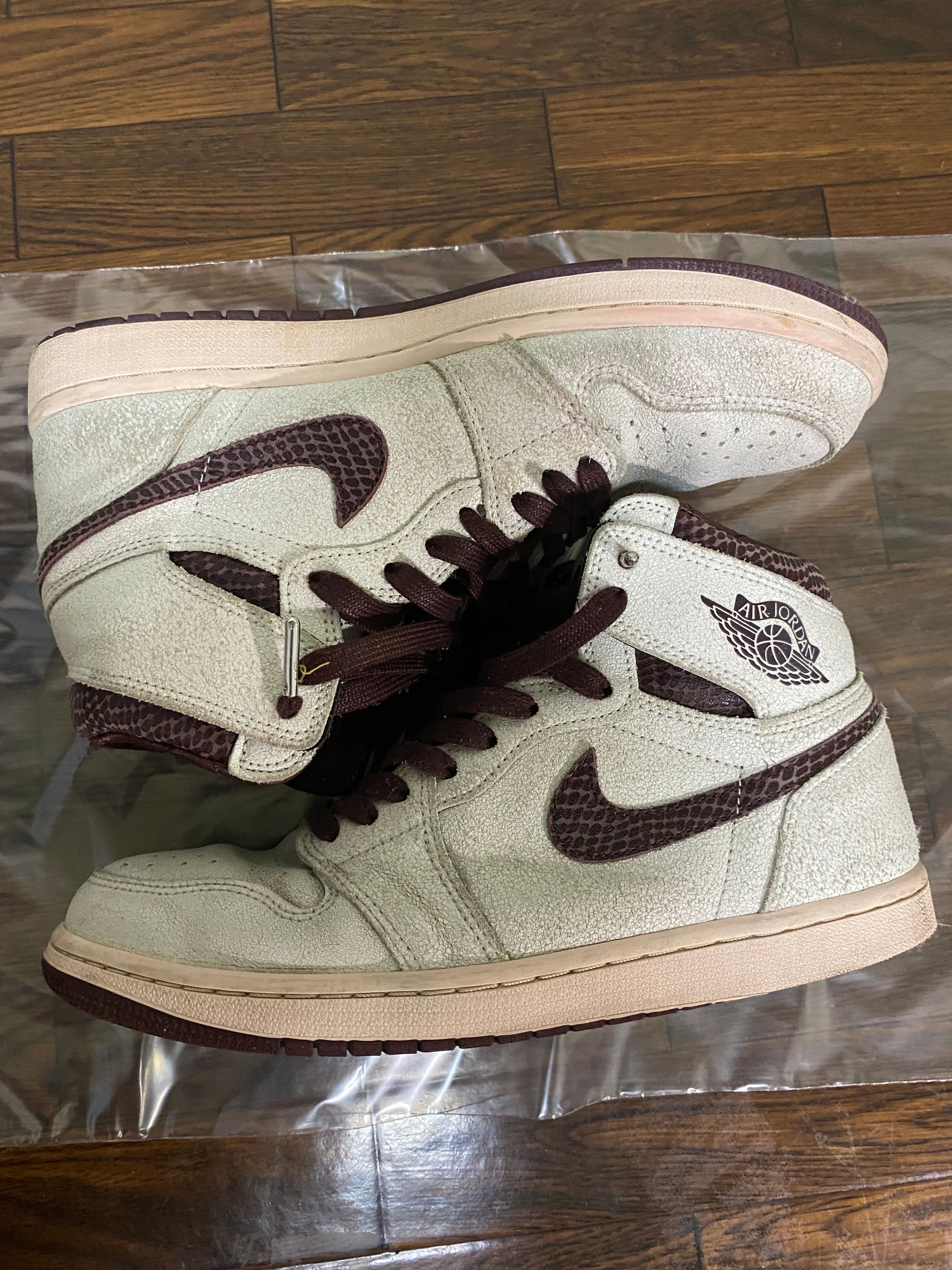 A Ma Maniere × Nike Air Jordan 1 Retro High OG "Sail and Burgundy"