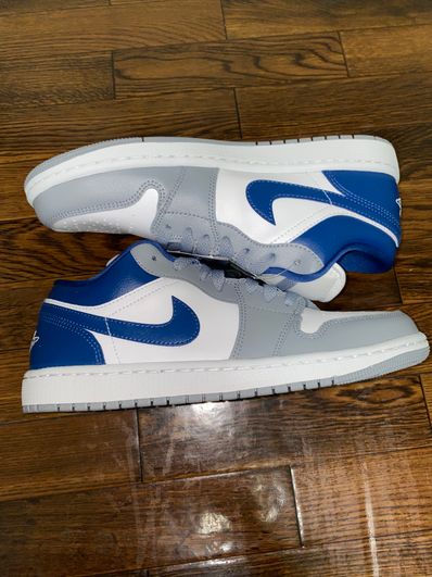 Nike Women's Air Jordan 1 Low "Grey and Blue"