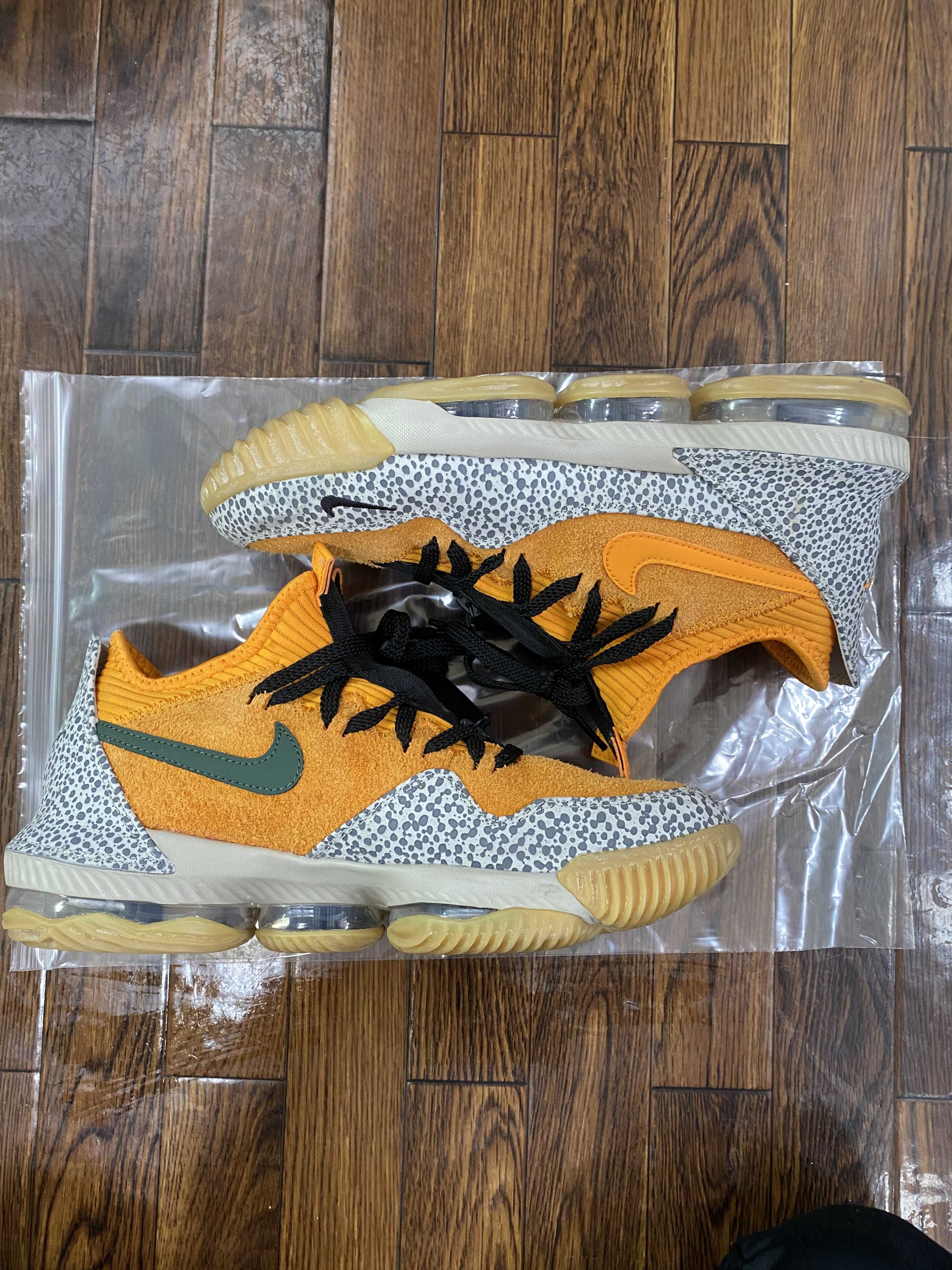atmos × Nike LeBron 16 Low "Safari" (CD9471-800/CI3358-800)