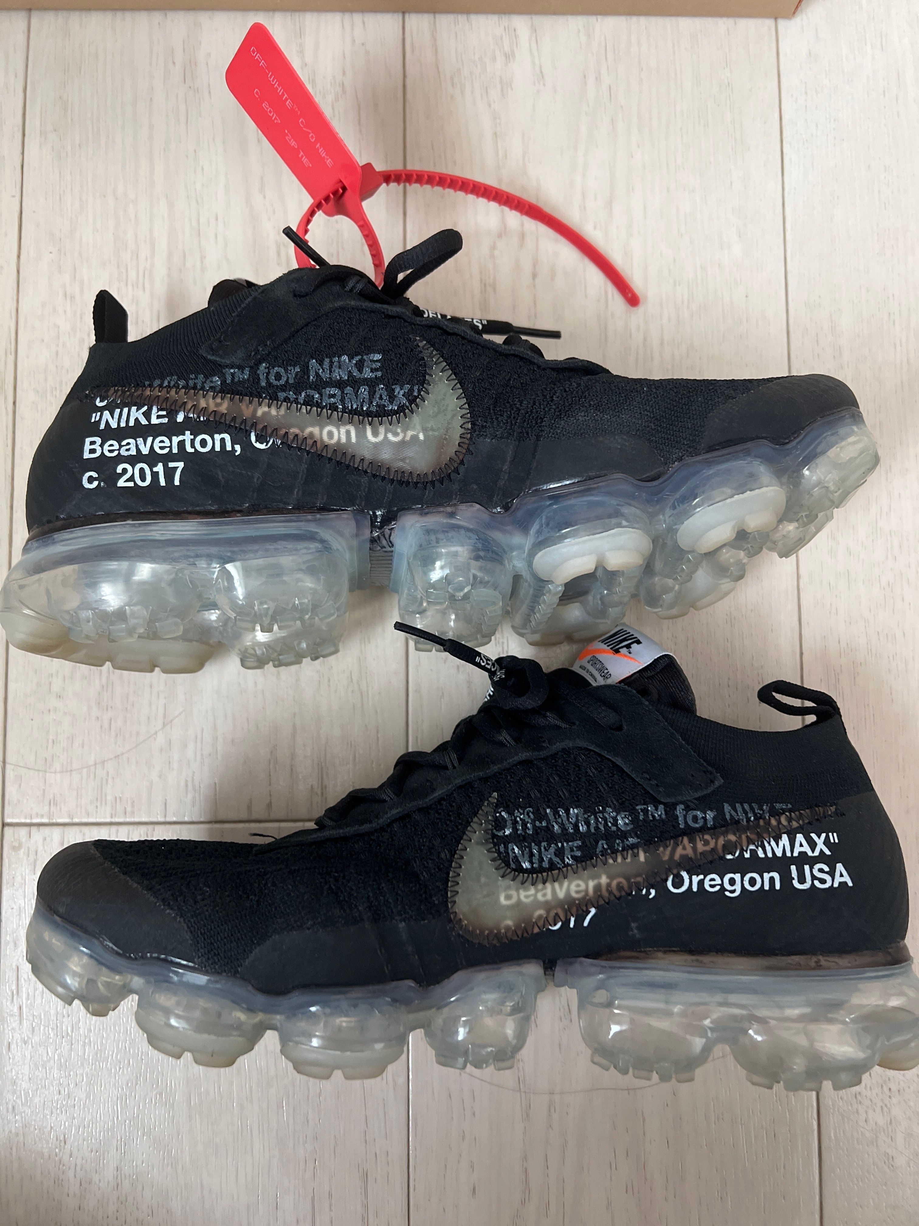 Off-White × Nike Air Vapormax "Black/Total Orange/Clear"