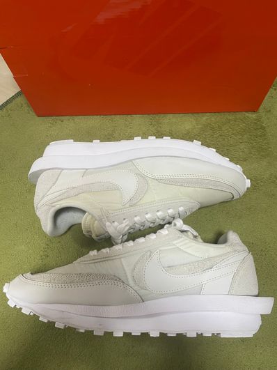 sacai × Nike LDV Waffle "Triple White"