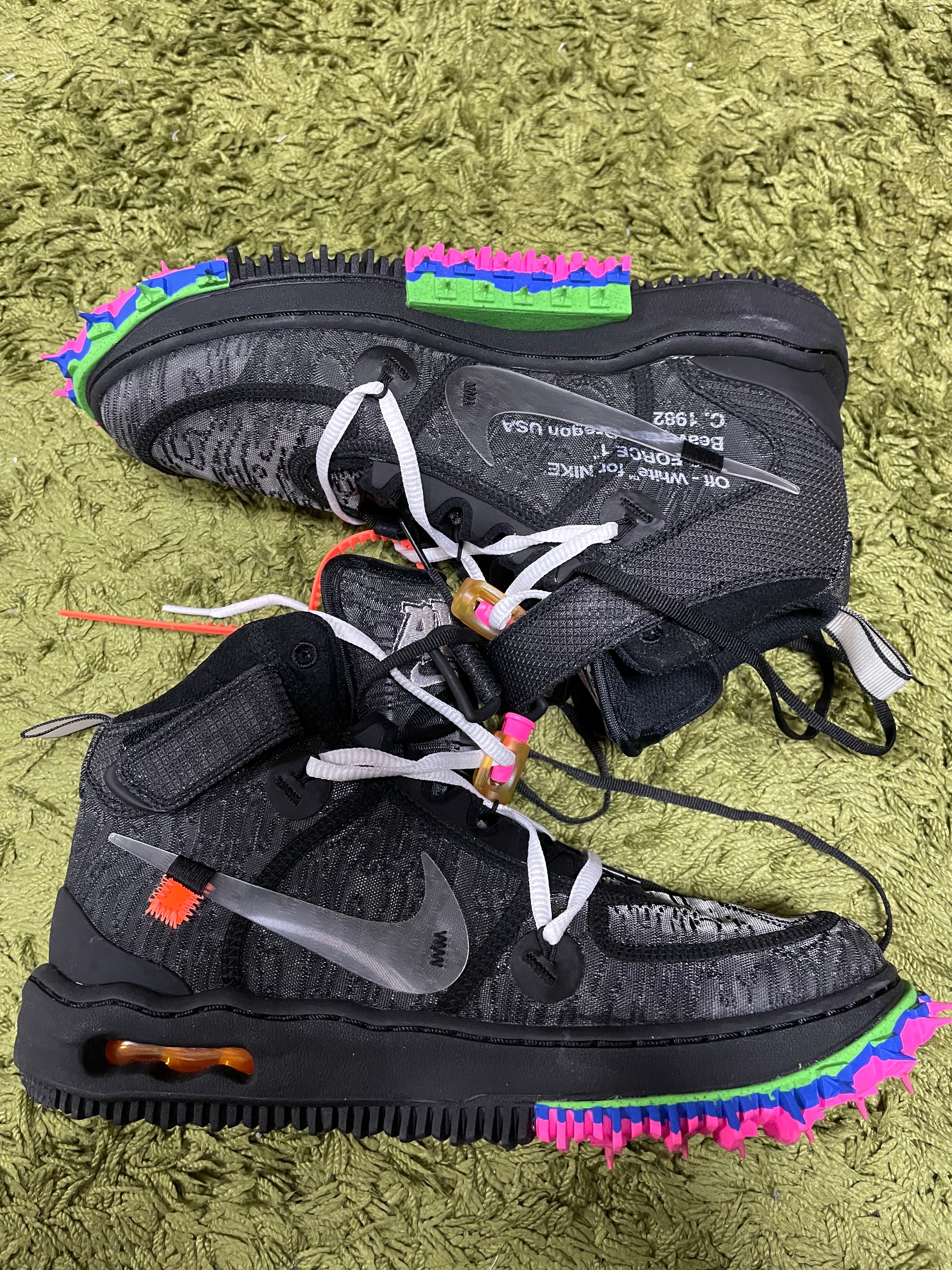 Off-White × Nike Air Force 1 Mid "Black"