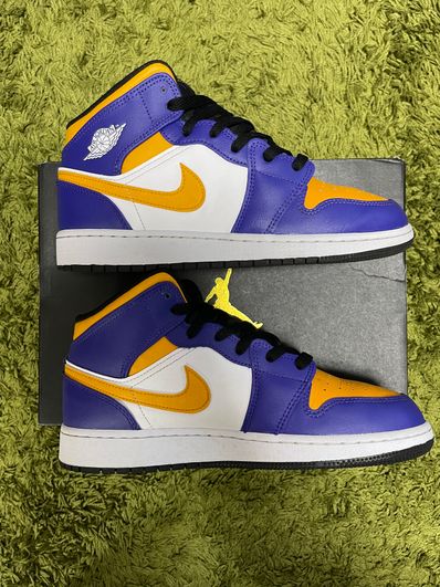 Nike GS Air Jordan 1 Mid "Lakers"