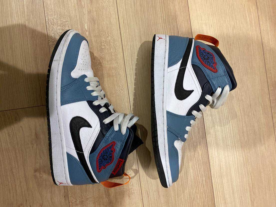 FACETASM × Nike Air Jordan 1 Mid "White/Navy"