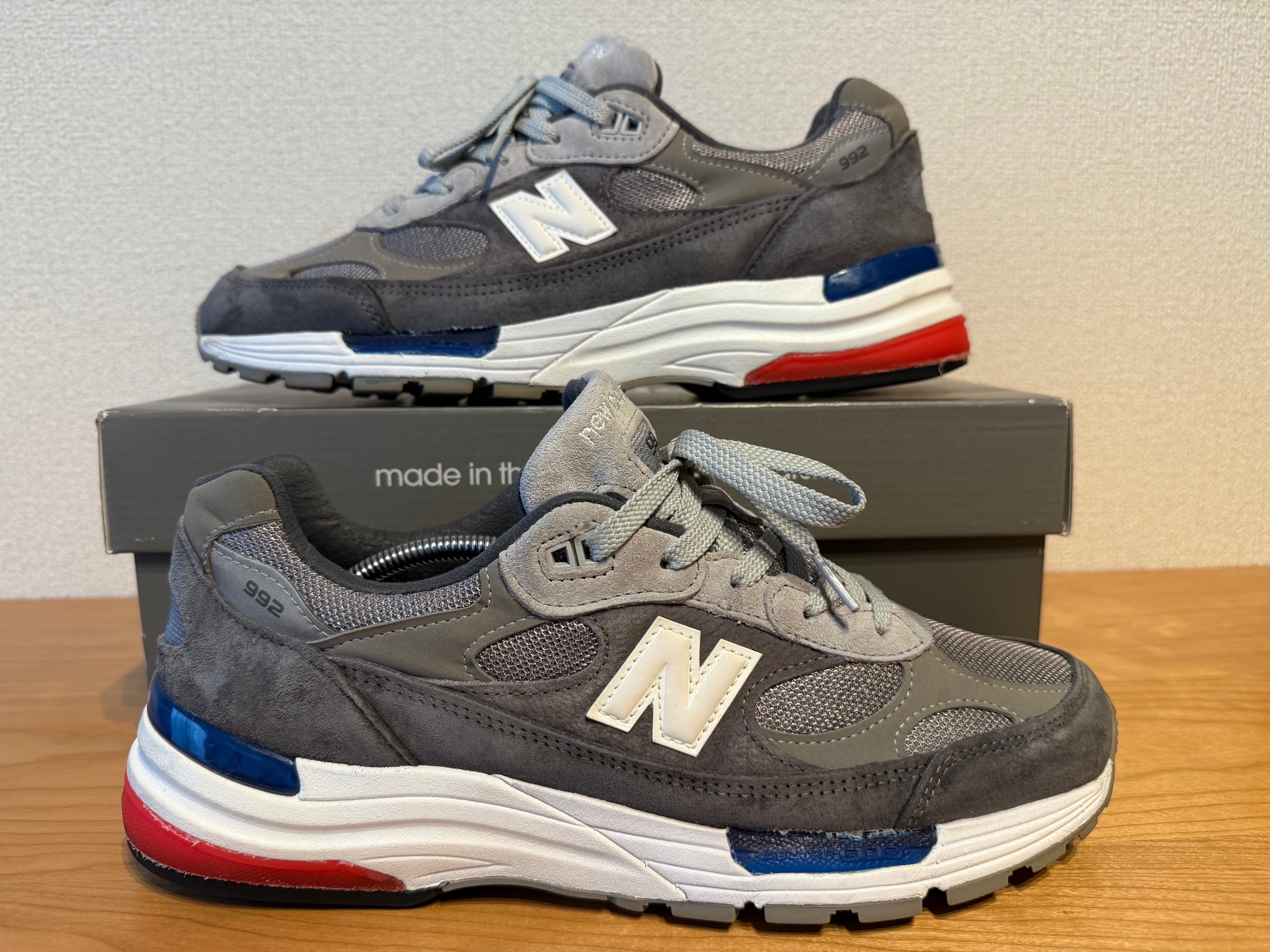New Balance 992 "GRAY/BLUE/RED"