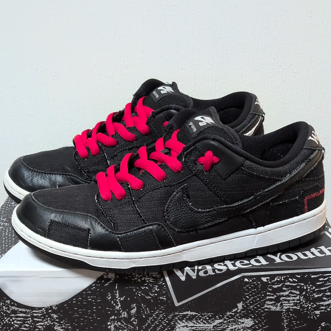 Wasted Youth × Nike SB Dunk Low "Black Denim"(Special Box) / VERDY