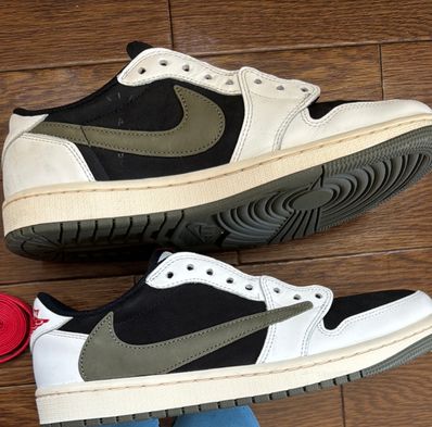 Travis Scott × Nike Women's Air Jordan 1 Low OG "Medium Olive"