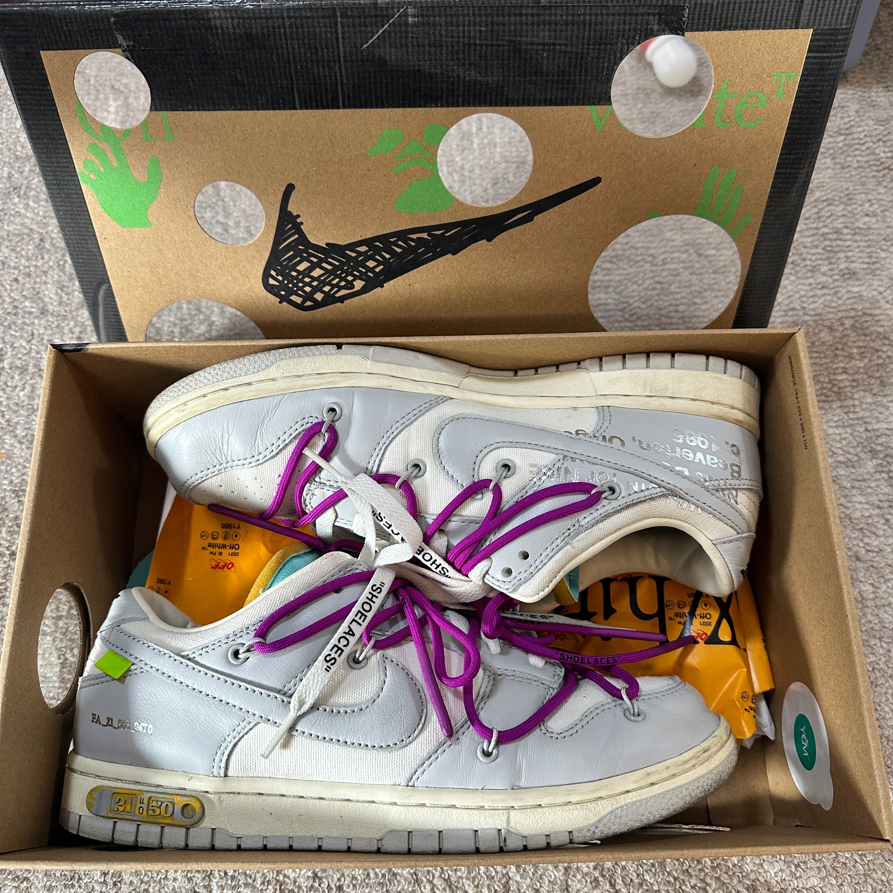 Off-White × Nike Dunk Low 1 of 50 "Lot.21"