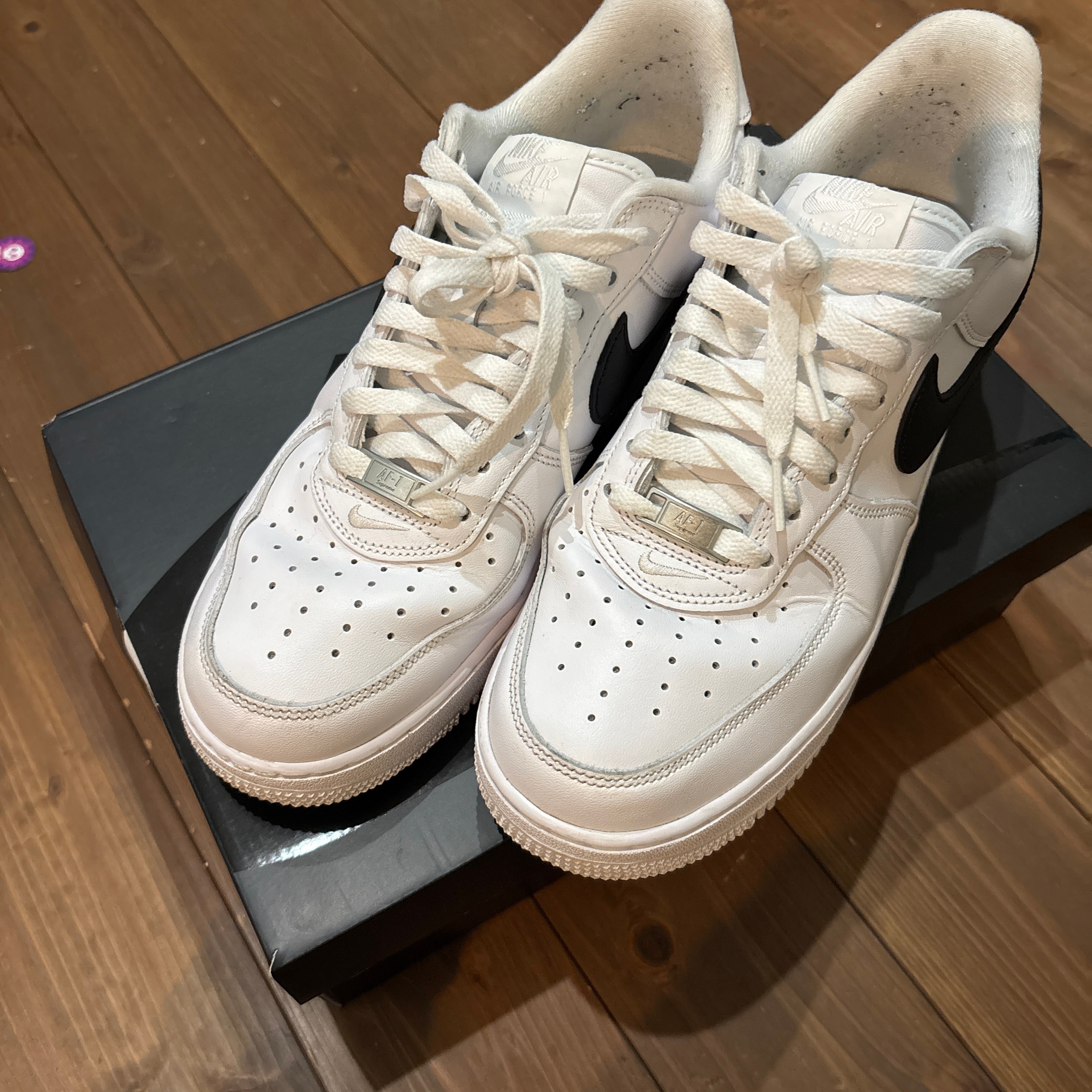 Supreme × Nike Air Force 1 Low "White/Black"