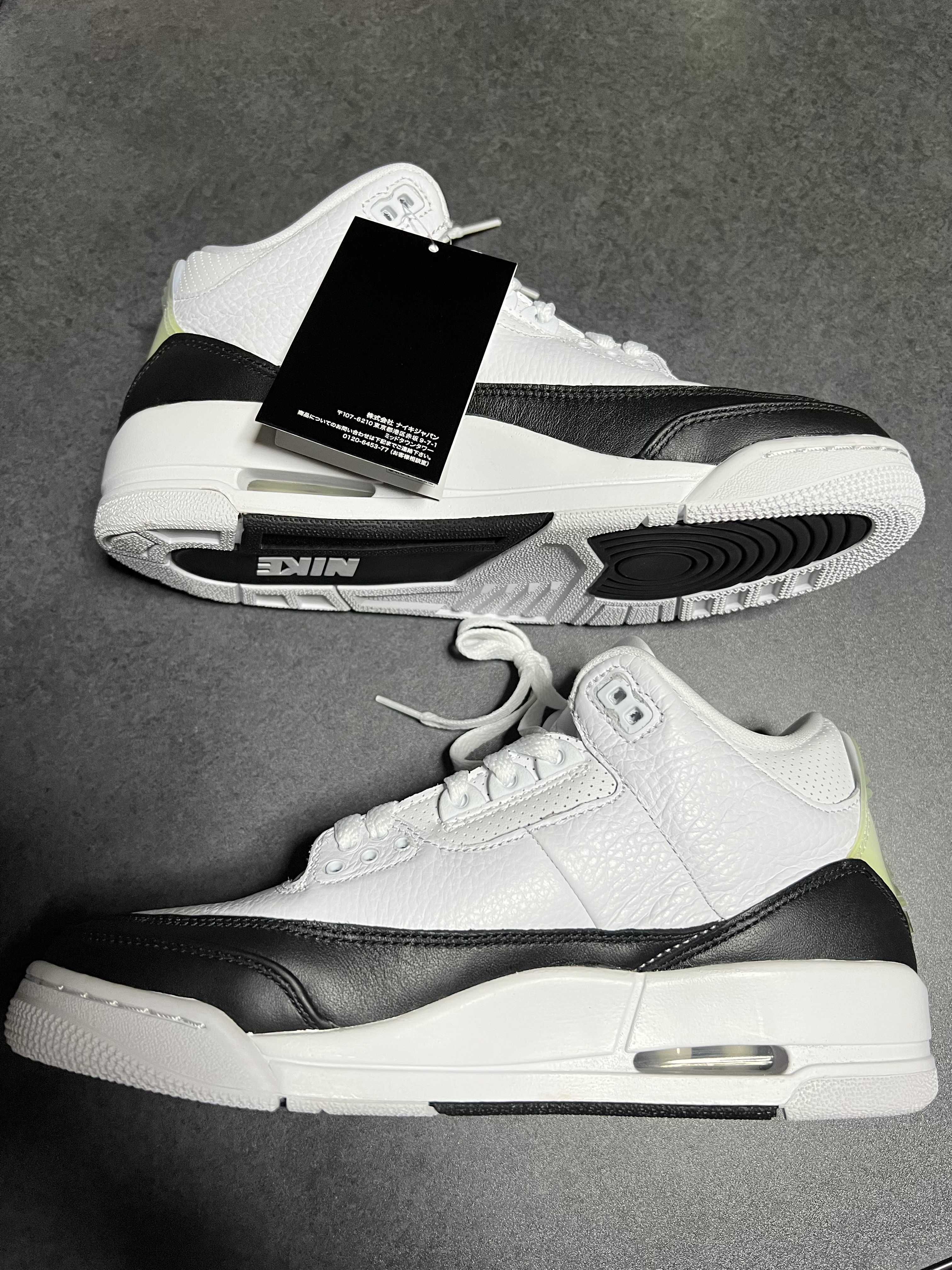 Fragment × Nike Air Jordan 3 "White/Black"