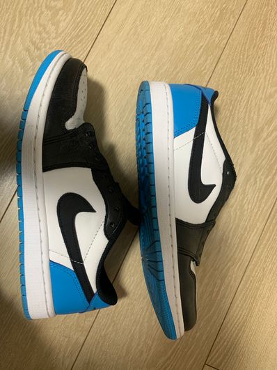 Nike Air Jordan 1 Low OG "Black and Dark Powder Blue/UNC"