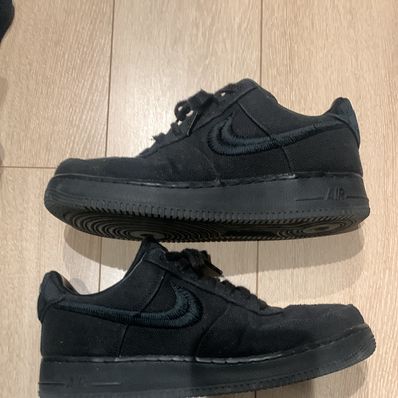 Stussy × Nike Air Force 1 Low "Triple Black"