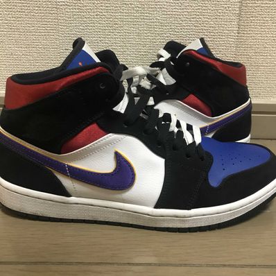 NIKE AIR JORDAN 1 MID "LAKERS TOP 3"