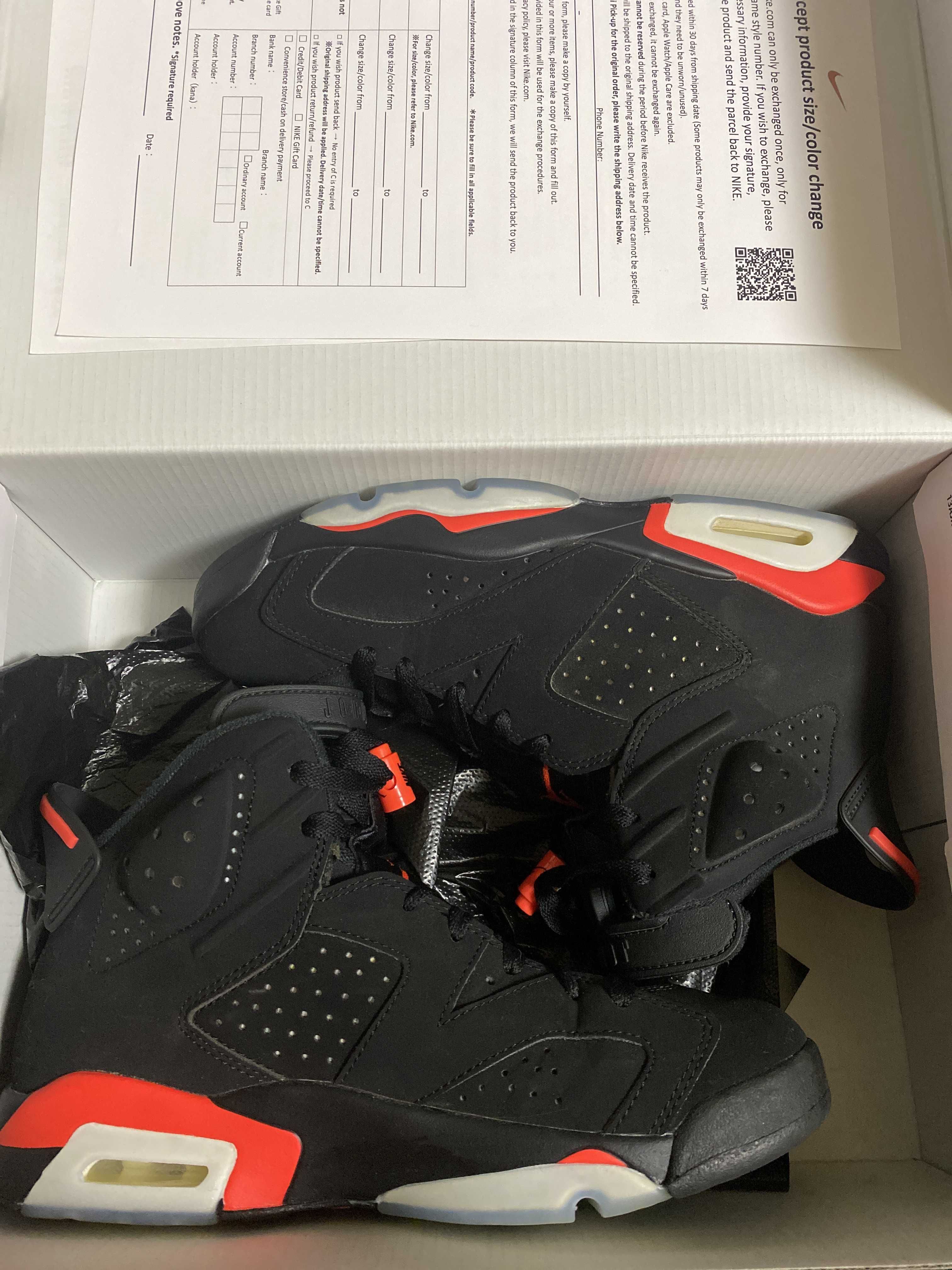 Nike Air Jordan 6 Retro OG "Black/Infrared"