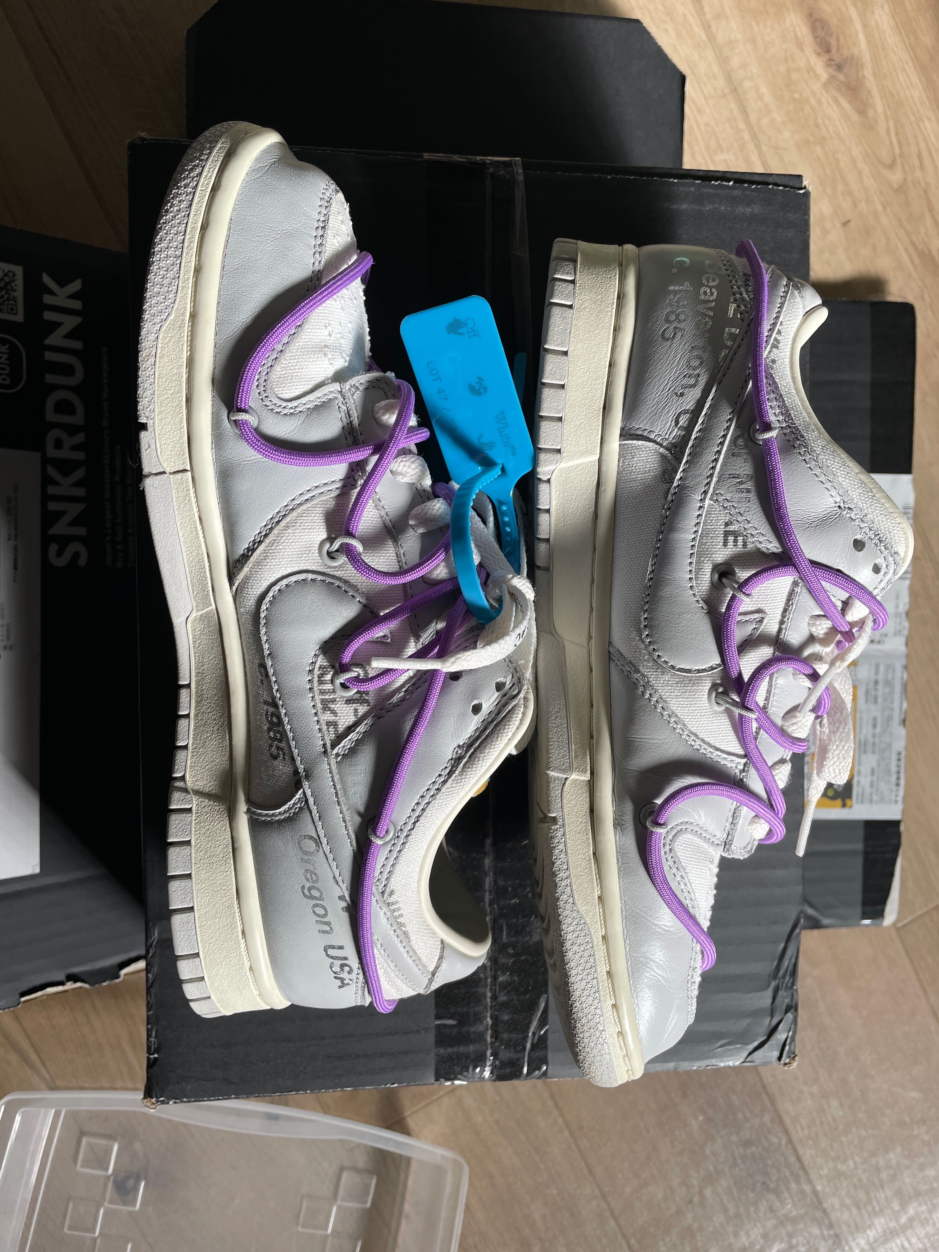 Off-White × Nike Dunk Low "Sail/Neutral Gray"