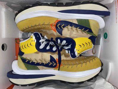 Jean-Paul Gaultier × sacai × Nike VaporWaffle "Sesame/Multi Color"