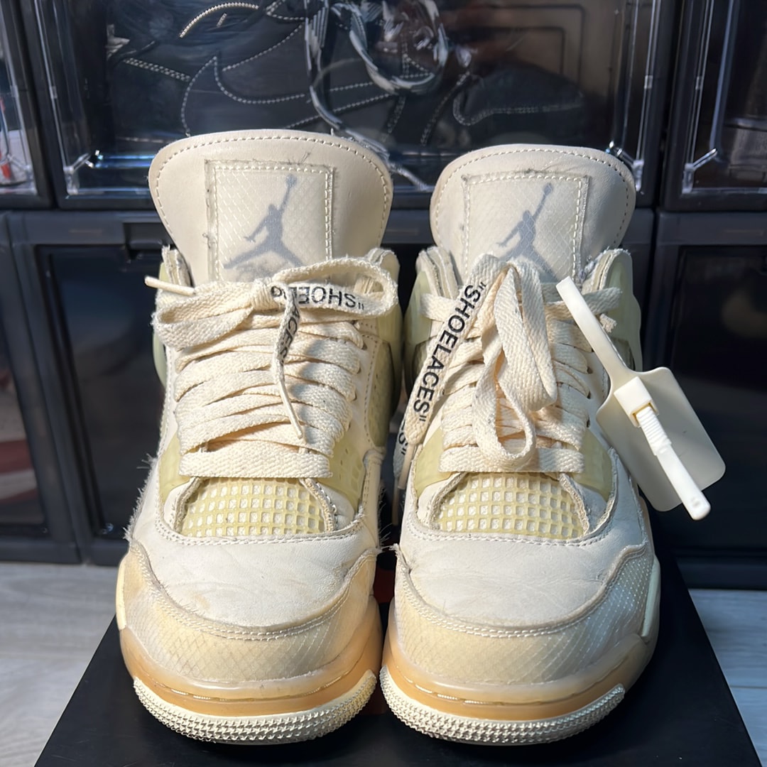 Off-White × Nike Women's Air Jordan 4 SP "Sail"