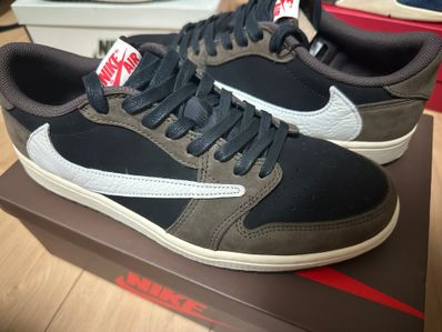 Travis Scott × Nike Air Jordan 1 Low OG SP-T "Black/Dark Mocha"