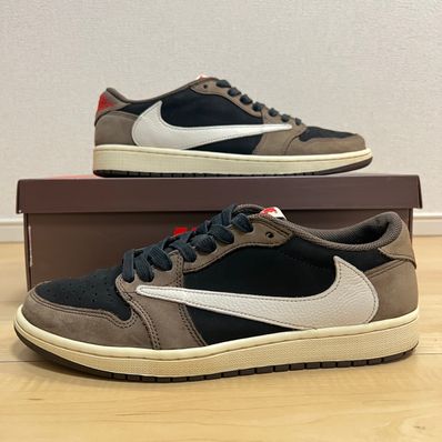 Travis Scott × Nike Air Jordan 1 Low OG SP-T "Black/Dark Mocha"