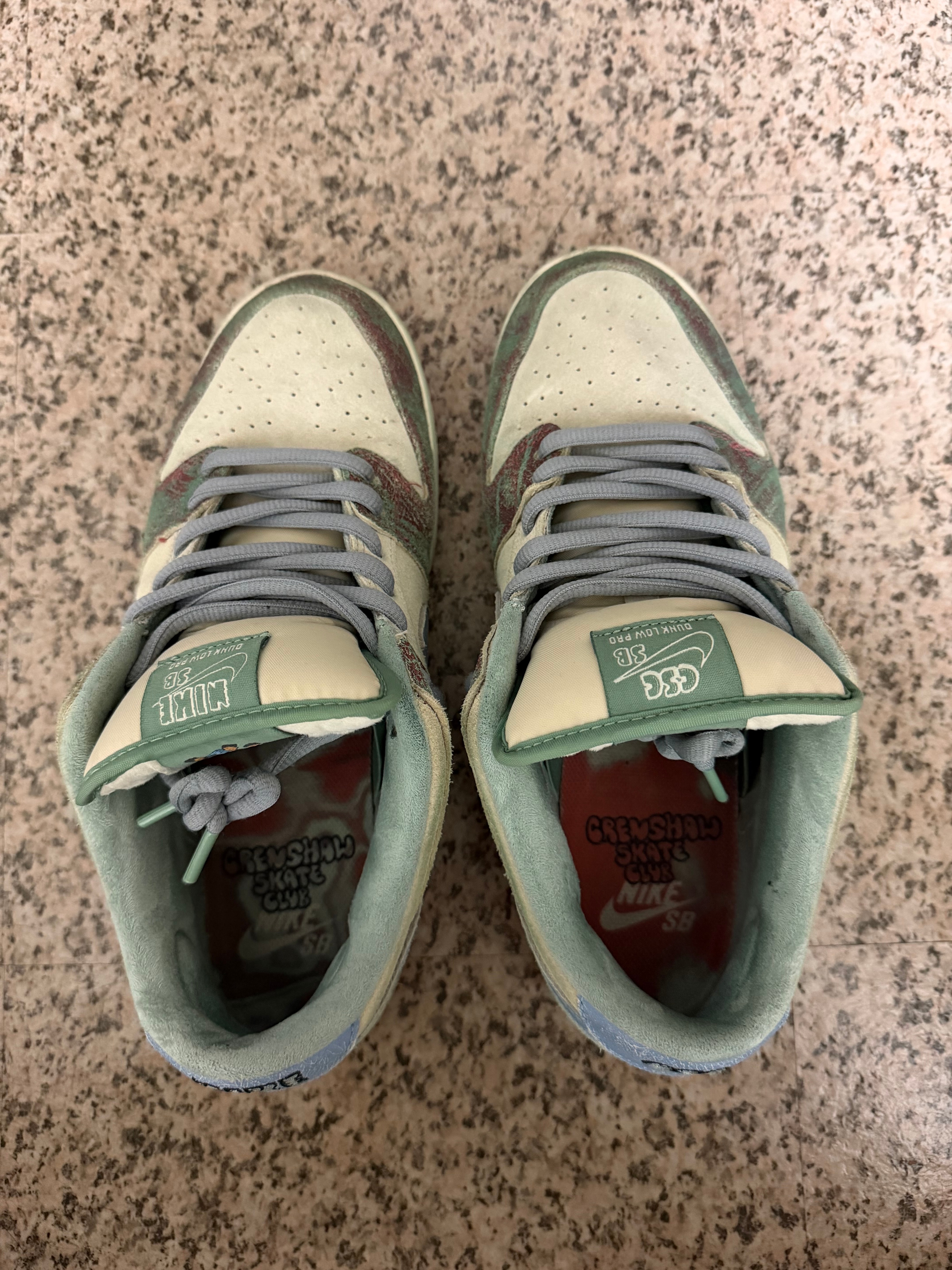 Crenshaw Skate Club × Nike SB Dunk Low PRO QS "Sail/Light Blue-Cedar"