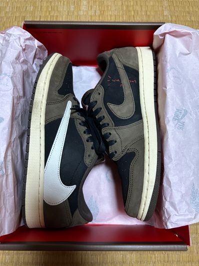 Travis Scott × Nike Air Jordan 1 Low OG SP-T "Black/Dark Mocha"