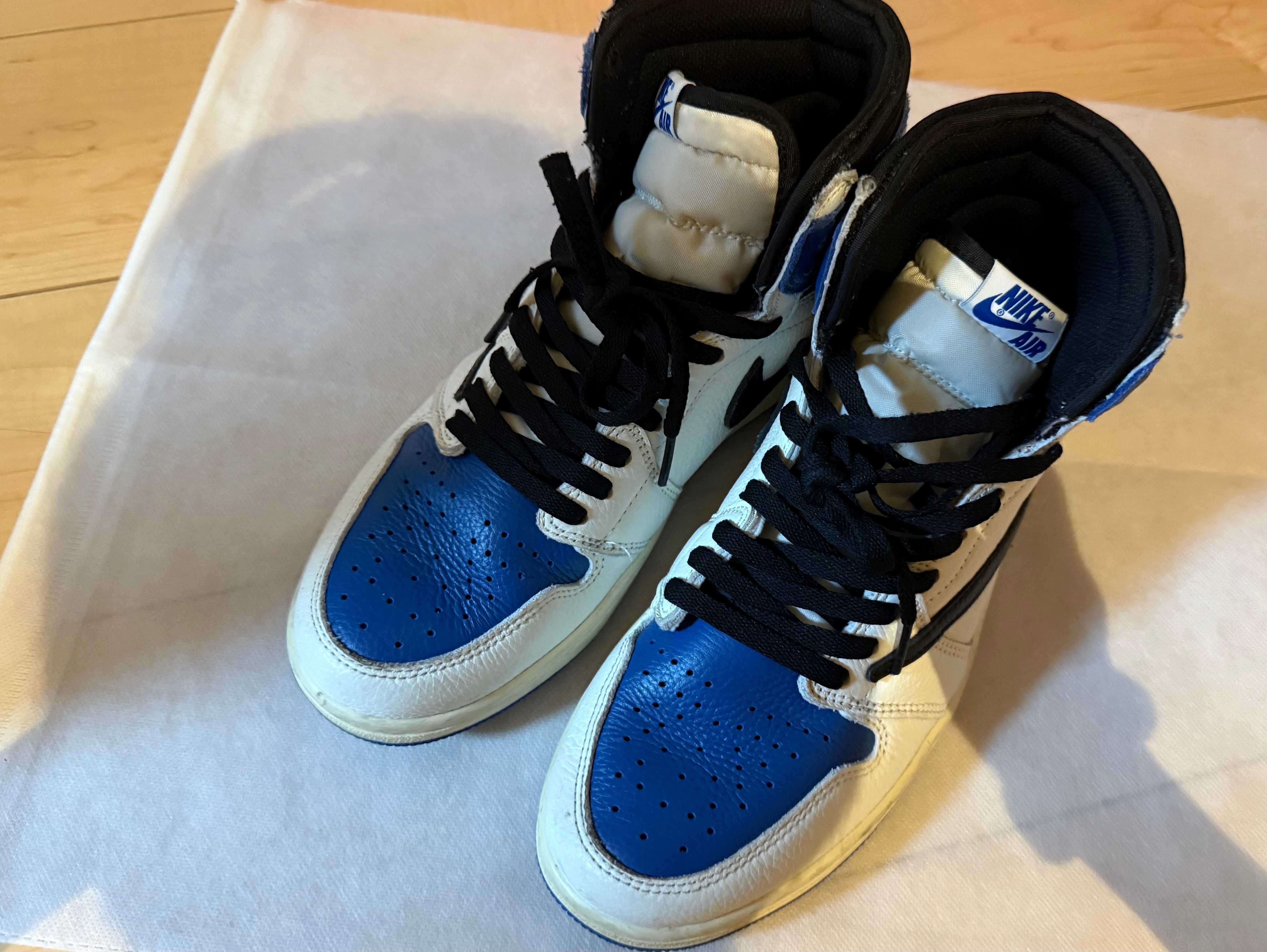 Travis Scott × fragment design × Nike Air Jordan 1 Retro High OG SP "Military Blue"