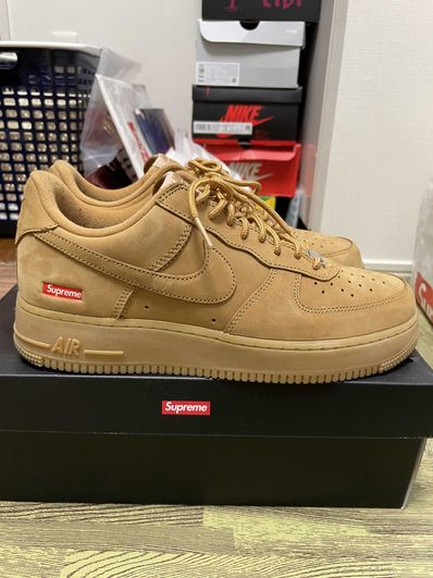 Supreme × Nike Air Force 1 Low "Flax/Wheat"