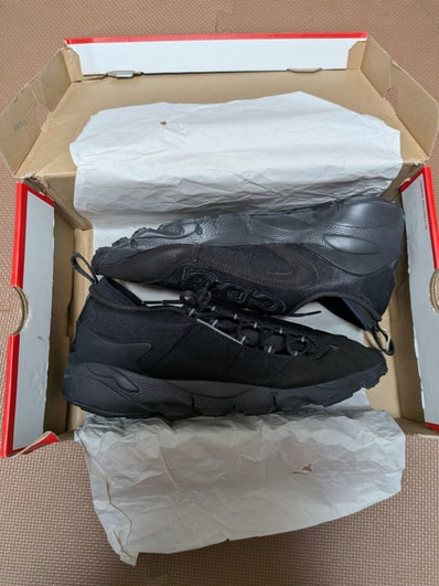 COMME des GARCONS × Nike Air Footscape NM "Black"