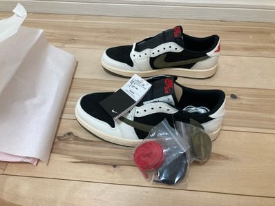 Travis Scott × Nike Women's Air Jordan 1 Low OG "Medium Olive"