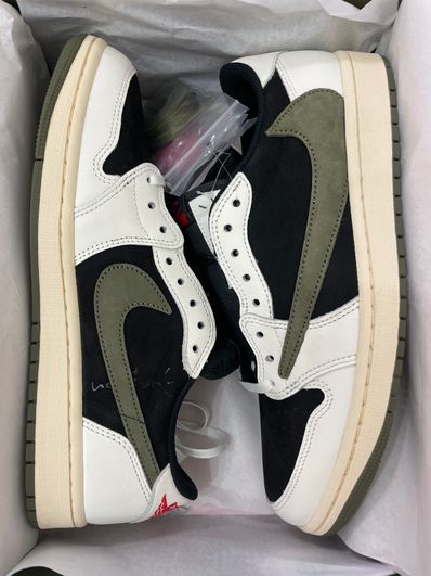 Travis Scott × Nike Women's Air Jordan 1 Low OG "Medium Olive"
