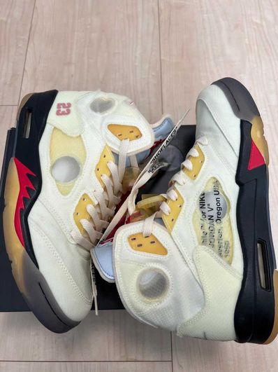 Off-White × Nike Air Jordan 5 "Sail"