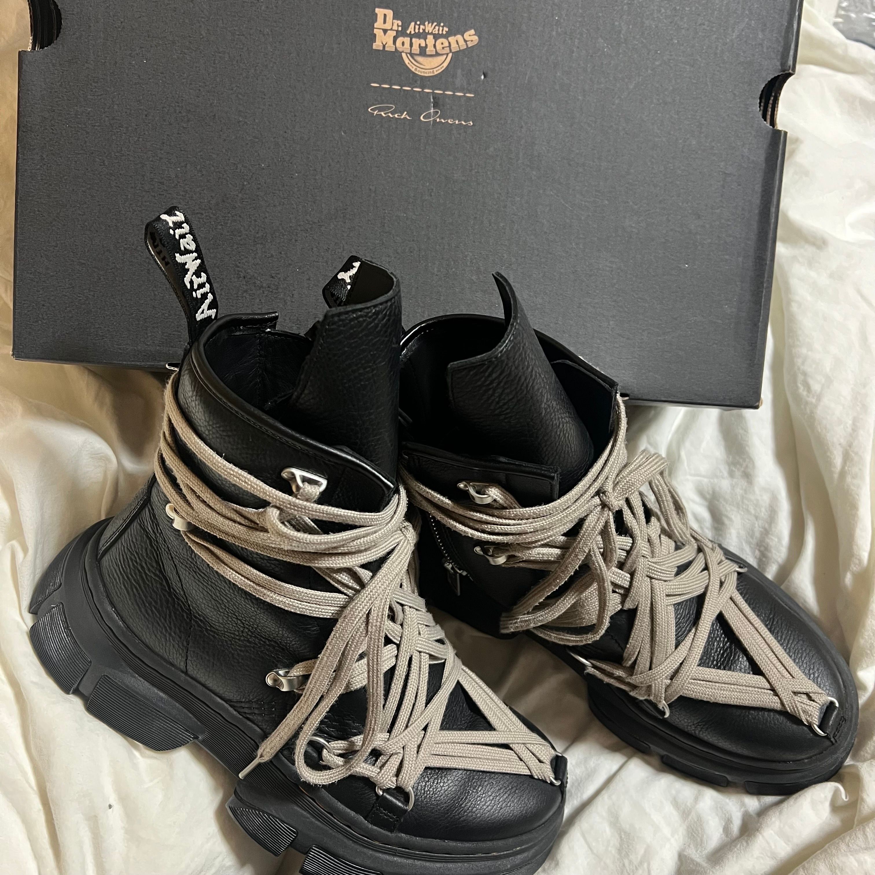 Rick Owens × Dr.Martens 1460 DMXL Mega Lace Boot "Black"