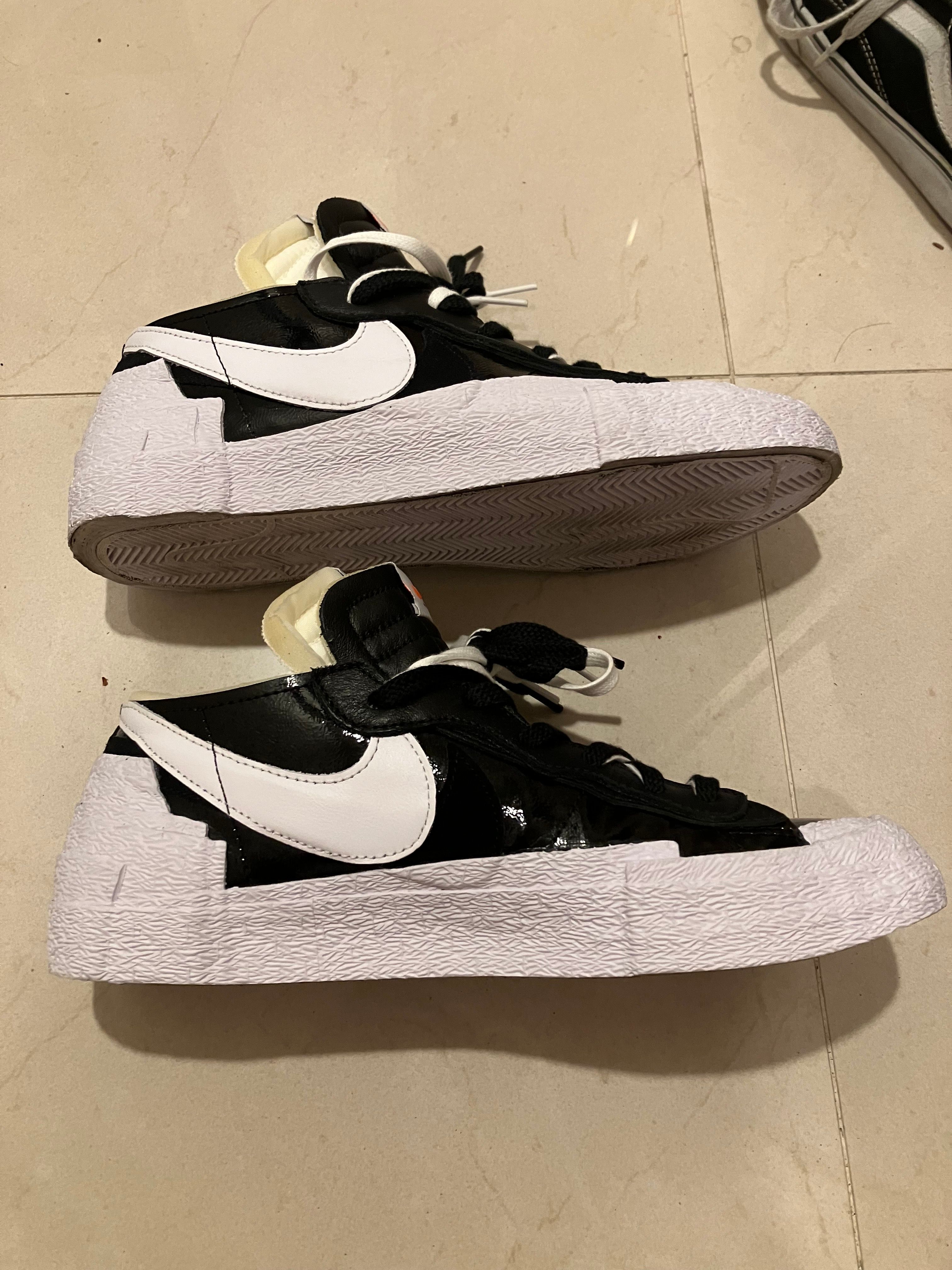 sacai × Nike Blazer Low "Black Patent Leather"