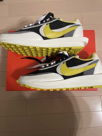 UNDERCOVER × sacai × Nike LD Waffle "Black/Sail-Dark Grey-Bright Citron"