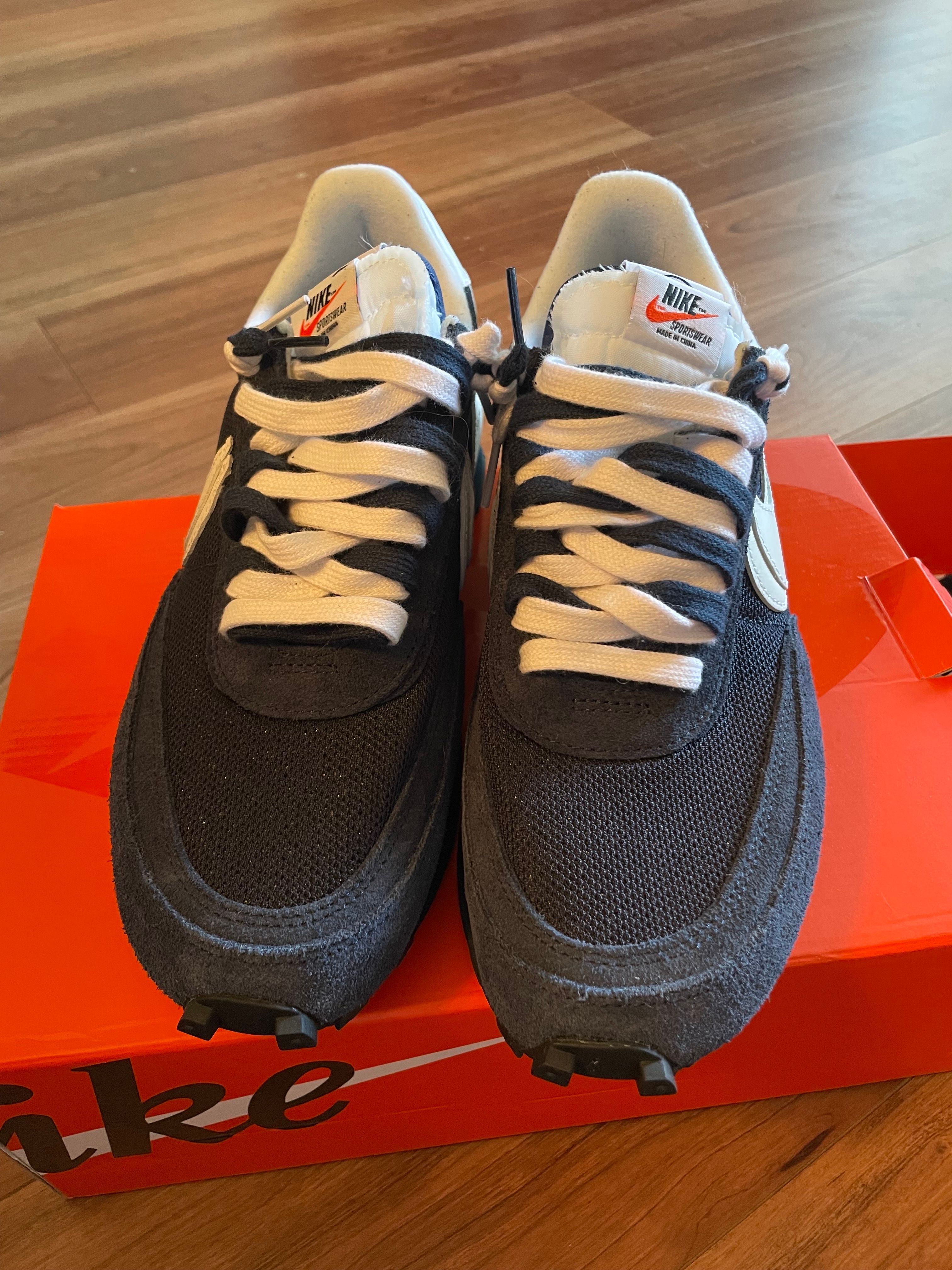 Fragment × sacai × Nike LD Waffle "Blackended Blue"