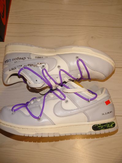 Off-White × Nike Dunk Low "Sail/Neutral Gray"