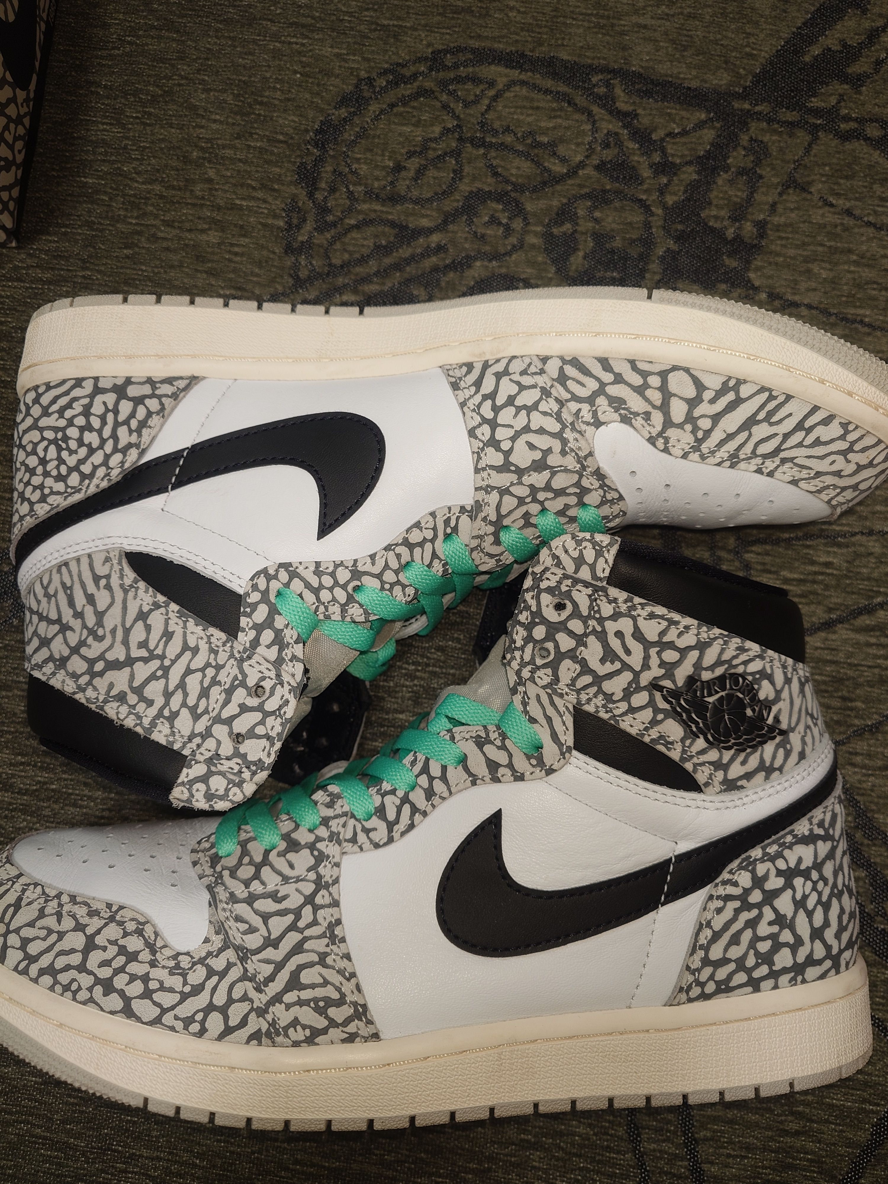 Nike Air Jordan 1 High OG "White Cement/Safari"