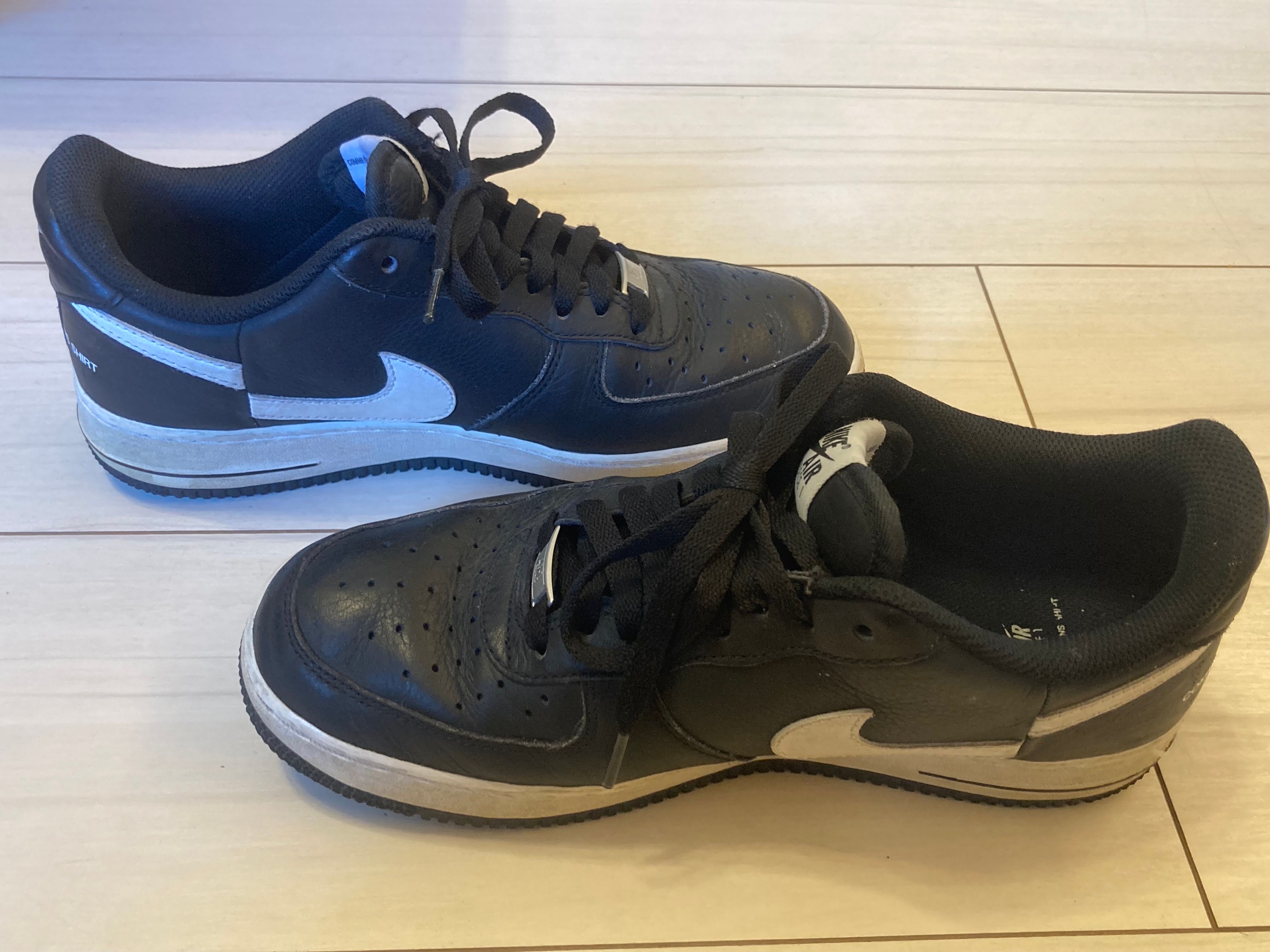 Supreme × COMME des GARCONS SHIRT × Nike Air Force 1 Low "Black/White" (2018)