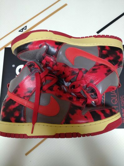 Nike Dunk High "Red Acid Wash"